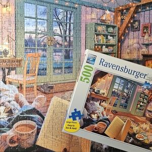 Ravensburger Cozy Evening 500-Piece Puzzle - Warm Tones